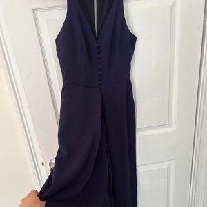 Navy crepe halter jumpsuit Herlyn
